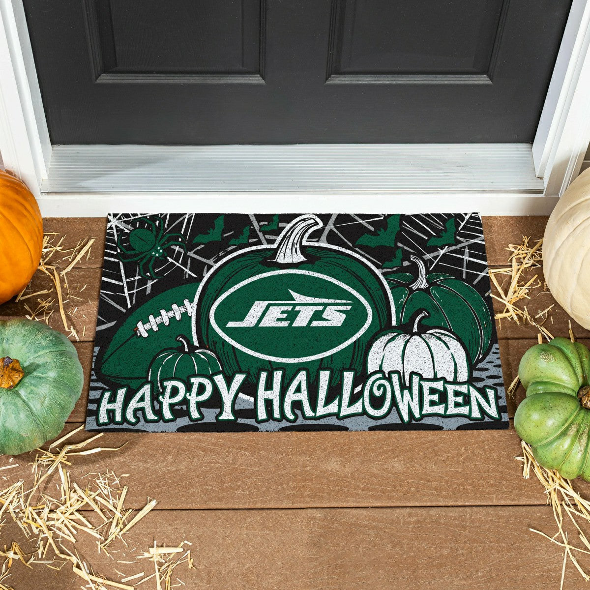 New York Jets Halloween PVC Mat, 28"x16", NFL