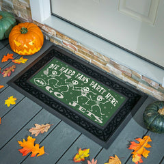 New York Jets Flocked Coir Halloween Sassafras Switch Mat, 22"x10", NFL