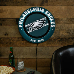 Philadelphia Eagles, Metal Lite, Round, NFL