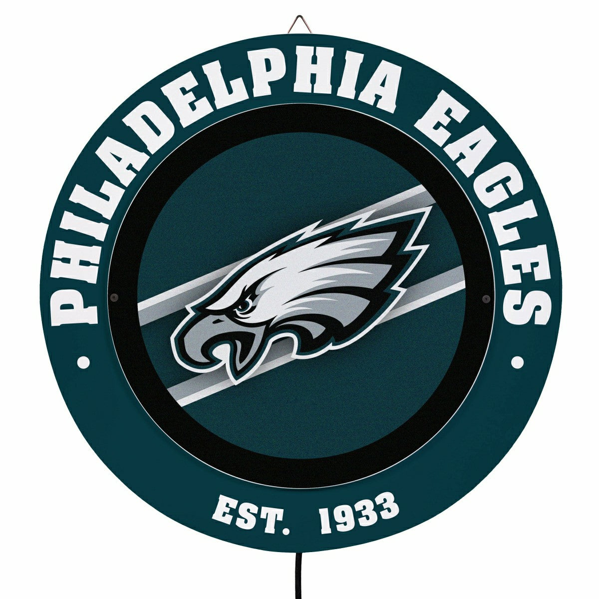 Philadelphia Eagles, Metal Lite, Round, NFL