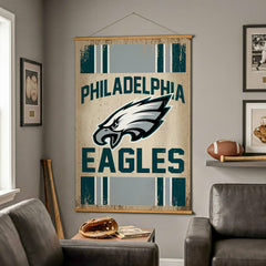 Philadelphia Eagles, Canvas Wall Tapestry, Large, 54x36, NFL, Home