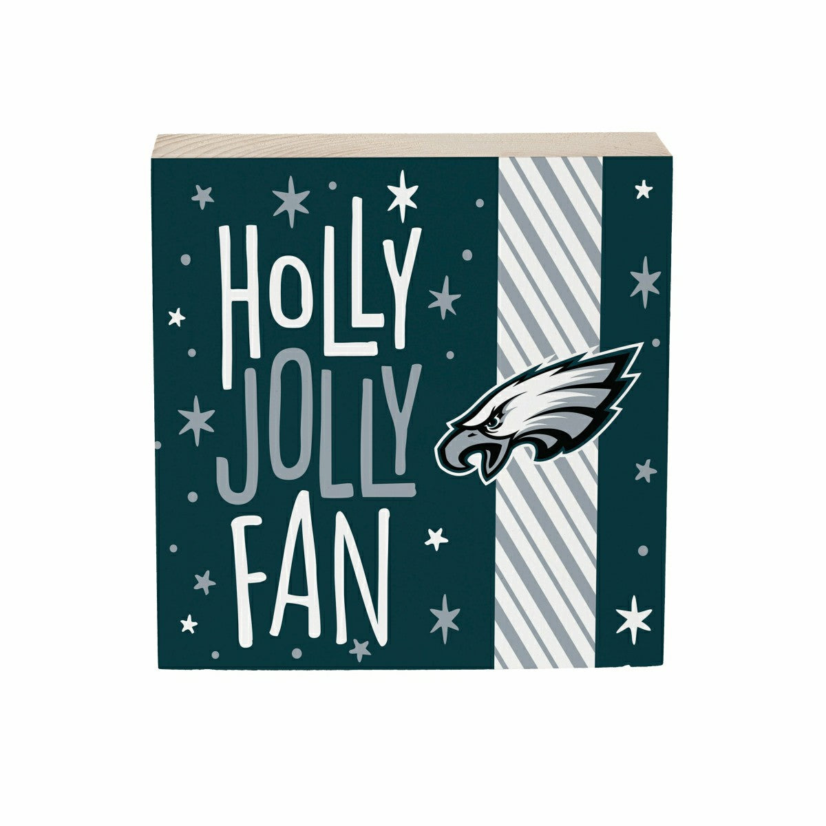 Philadelphia Eagles Block, Holiday, 6x6, NFL, Home