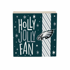 Philadelphia Eagles Block, Holiday, 6x6, NFL, Home