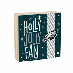 Philadelphia Eagles Block, Holiday, 6x6, NFL, Home