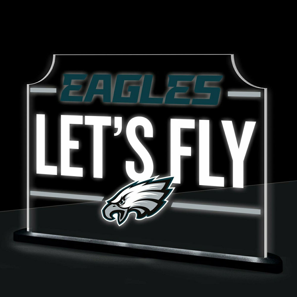 Philadelphia Eagles NFL Football Rectangle Desklite LED Decor, NFL, Home