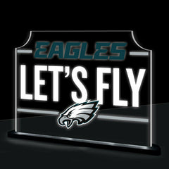 Philadelphia Eagles NFL Football Rectangle Desklite LED Decor, NFL, Home