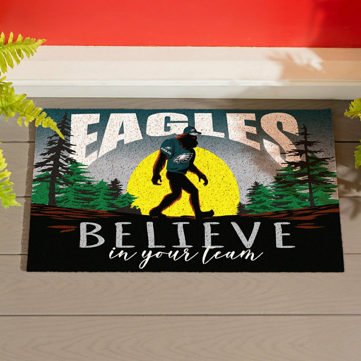 Philadelphia Eagles Bigfoot PVC Mat, 28"x16", NFL