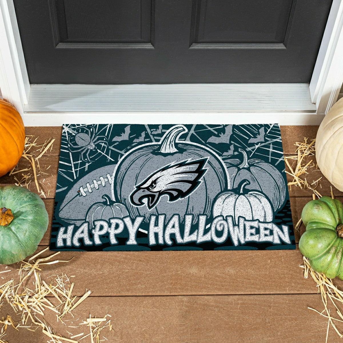 Philadelphia Eagles Halloween PVC Mat, 28"x16", NFL