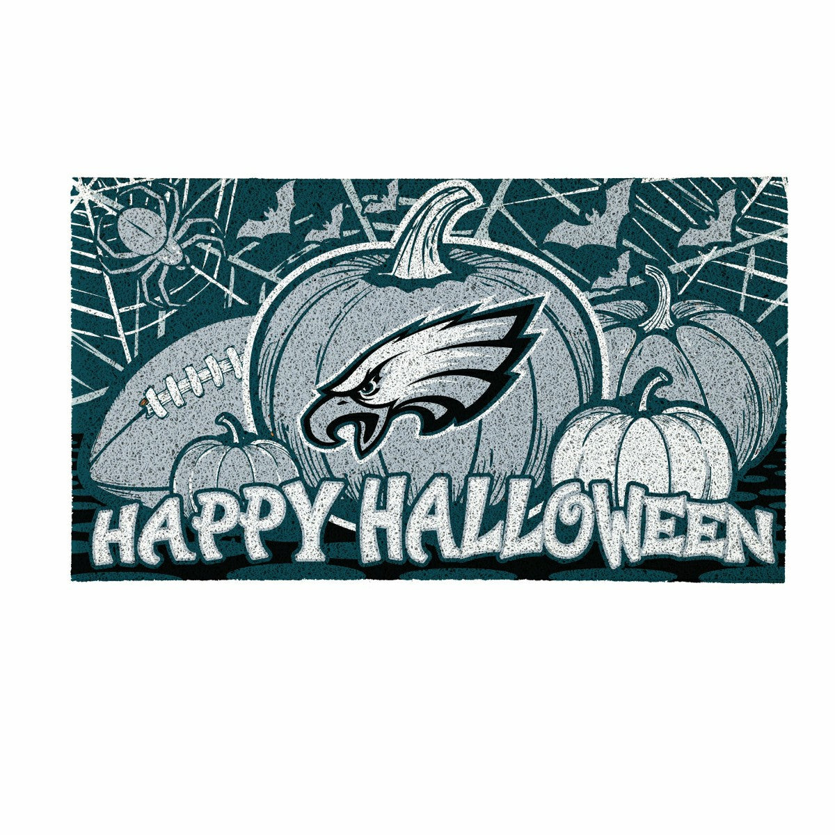 Philadelphia Eagles Halloween PVC Mat, 28"x16", NFL