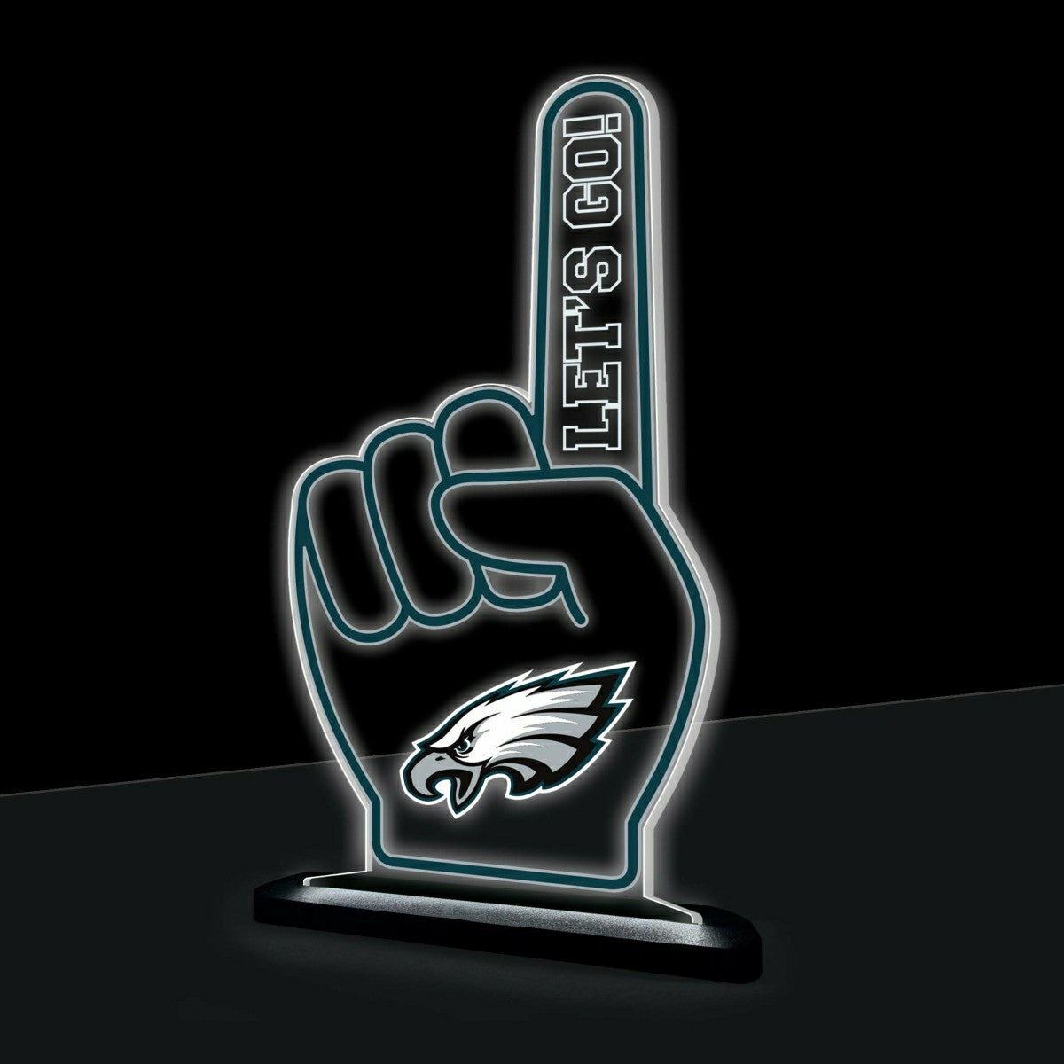 Philadelphia Eagles NFL Football Foam Finger Desklite LED Decor, NFL, Home