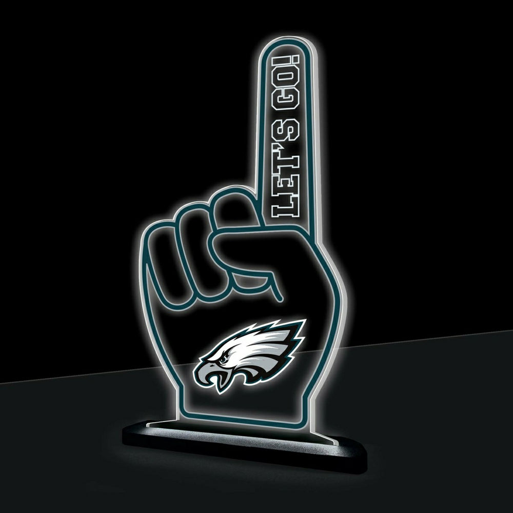 Philadelphia Eagles NFL Football Foam Finger Desklite LED Decor, NFL, Home