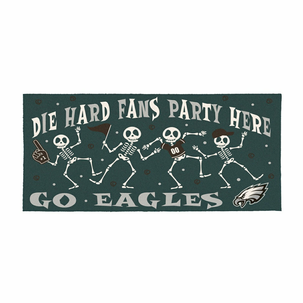 Philadelphia Eagles Flocked Coir Halloween Sassafras Switch Mat, 22"x1, NFL