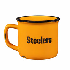 Pittsburgh Steelers Ceramic Camp Cup with Enamel Finish, 14oz, NFL