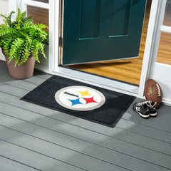 2'x3' USA Made Indoor/Outdoor Entryway Mat, Pittsburgh Steelers, NFL