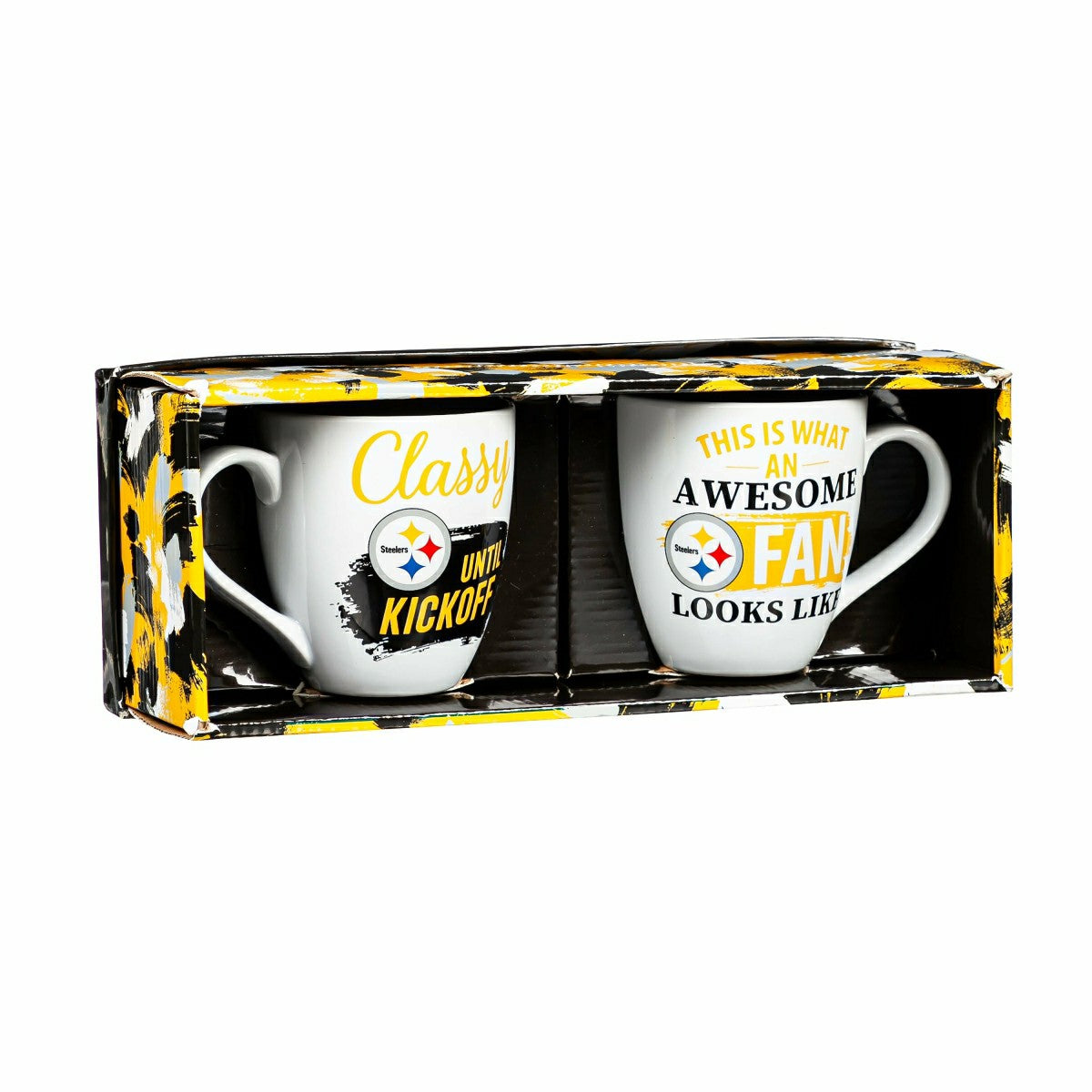 Pittsburgh Steelers, Ceramic Cup O'Java 17oz Gift Set, NFL