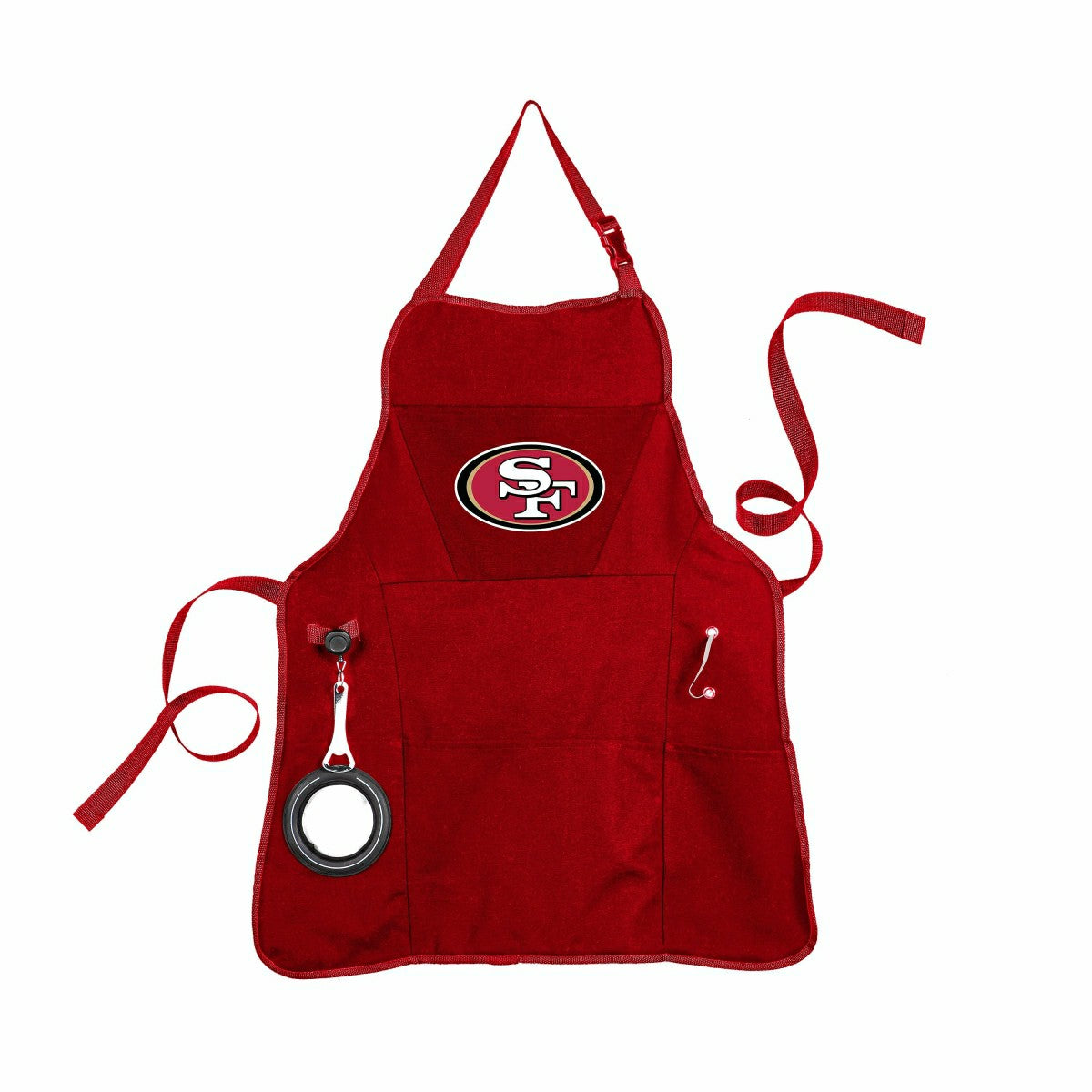 Deluxe Cotton Canvas NFL Team Pride Grilling/Cooking Apron, San Franci, NFL, Home