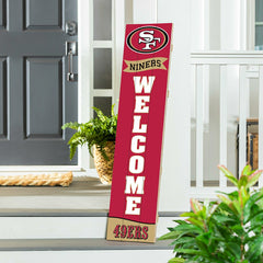 San Francisco 49ers Large Single Sided Leaner, 46", NFL, Home