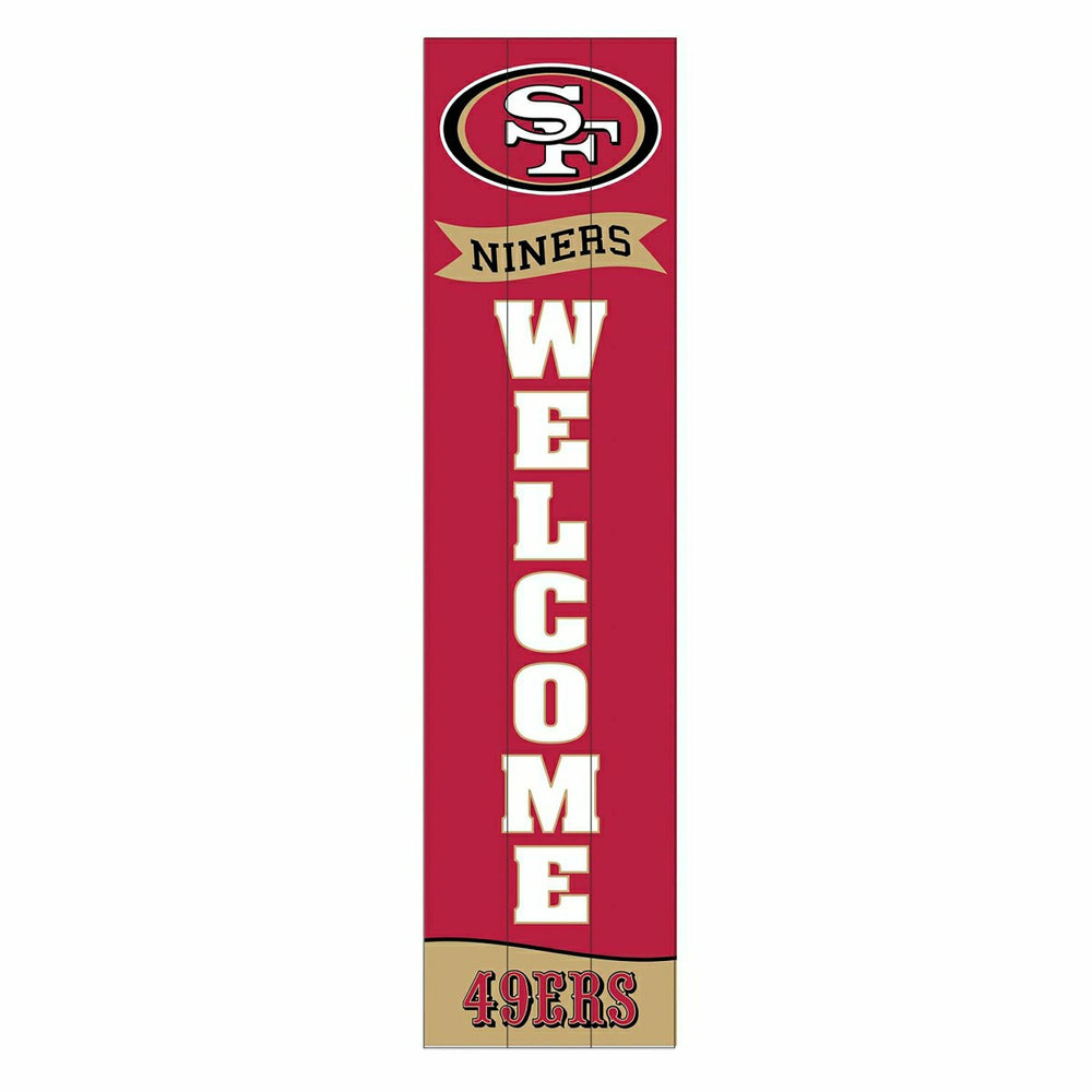 San Francisco 49ers Large Single Sided Leaner, 46", NFL, Home