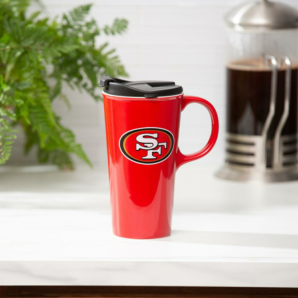San Francisco 49ers, 17oz Boxed Travel Latte, NFL, Home