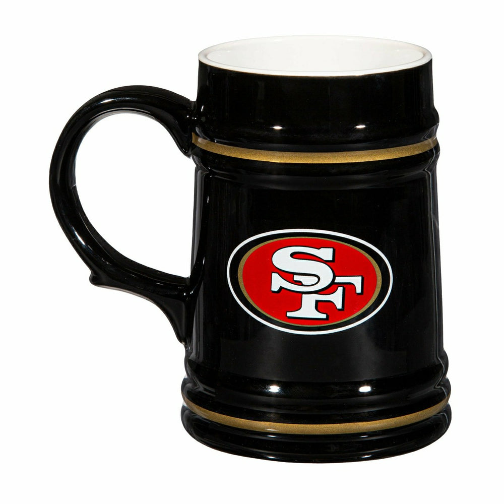 San Francisco 49ers Ceramic Stein Cup, 24oz, NFL, Home