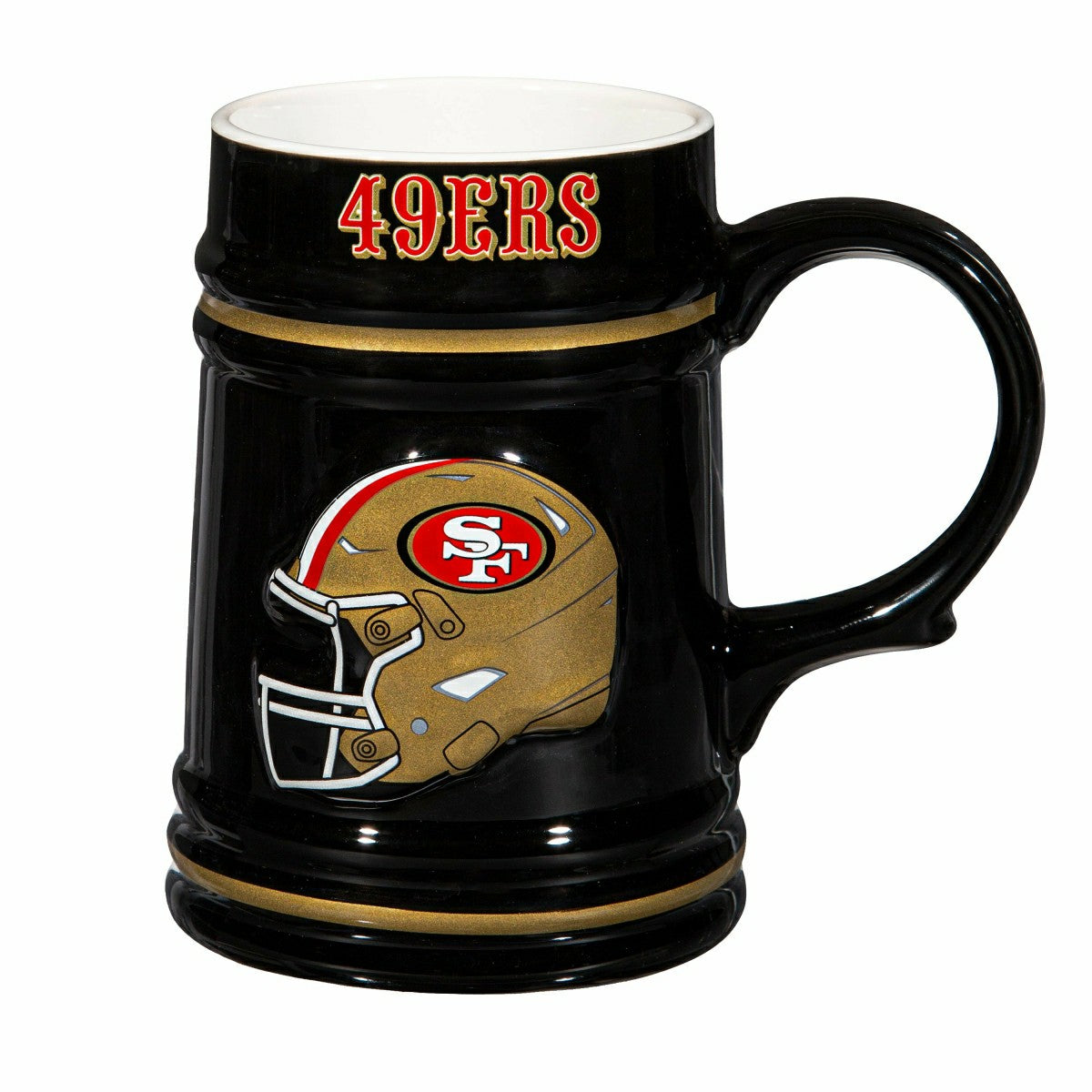 San Francisco 49ers Ceramic Stein Cup, 24oz, NFL, Home