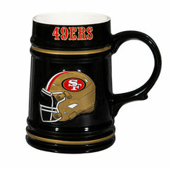 San Francisco 49ers Ceramic Stein Cup, 24oz, NFL, Home