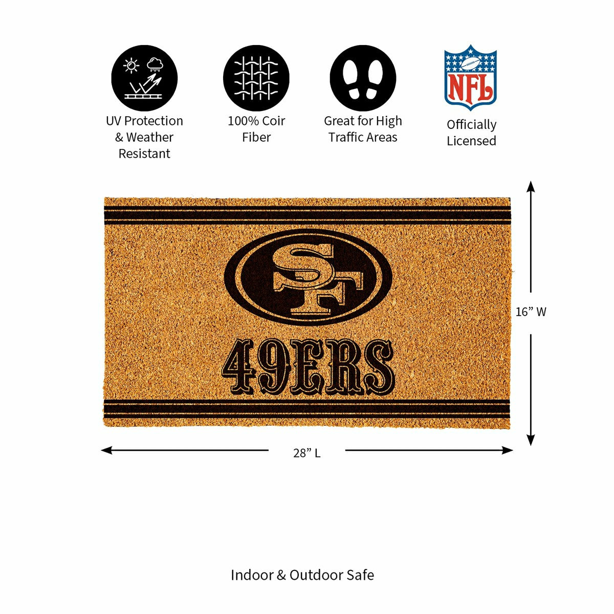 San Francisco 49ers, Coir Mat 1C, NFL