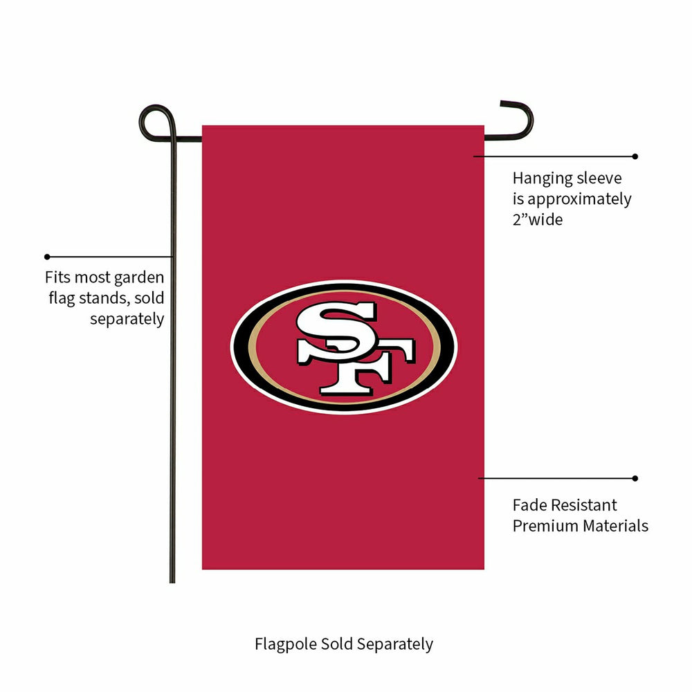 Applique Flag, Gar., San Francisco 49ers, NFL, Home