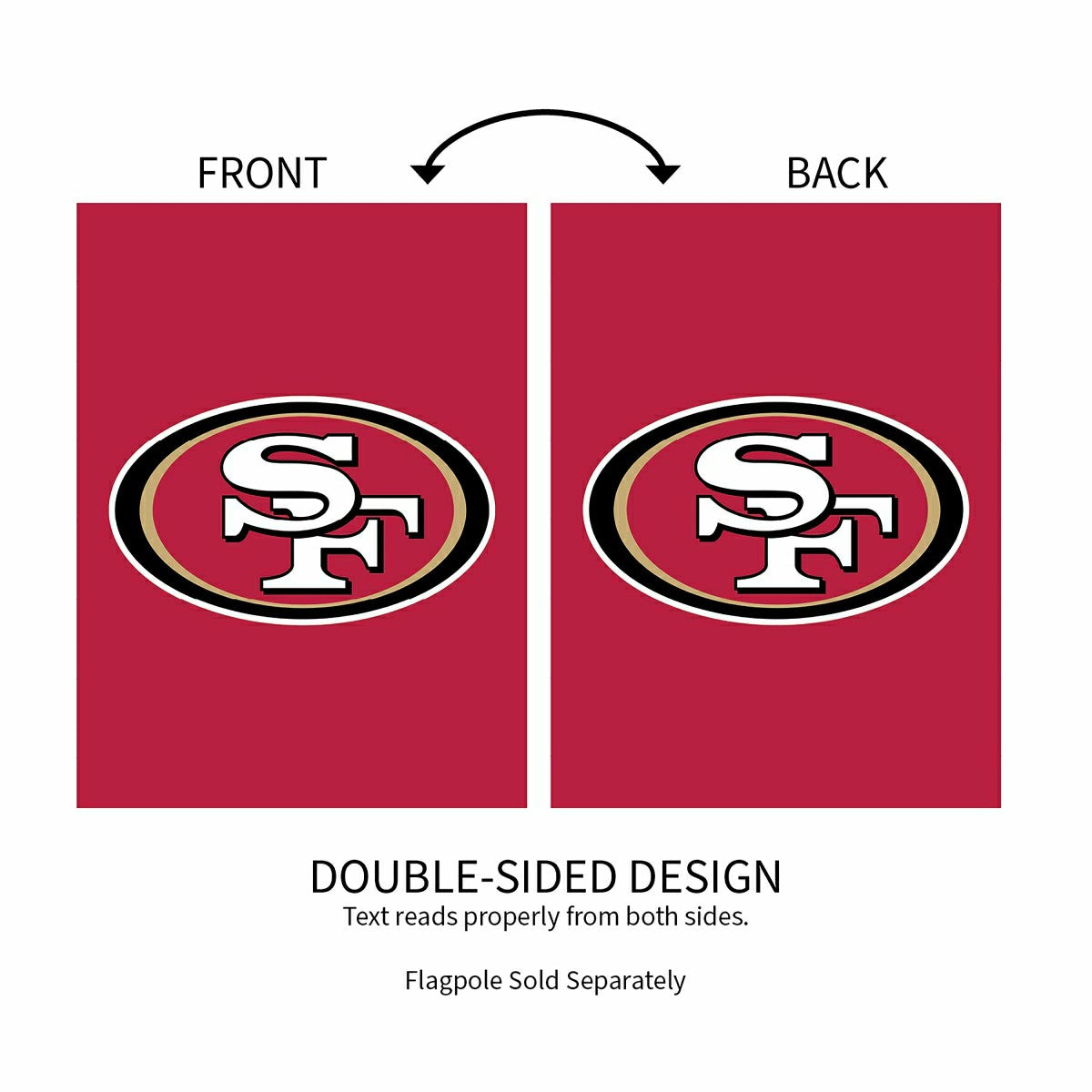 Applique Flag, Gar., San Francisco 49ers, NFL, Home