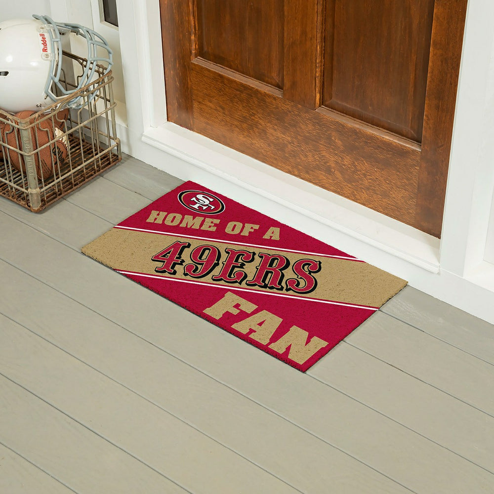 San Francisco 49ers, PVC Mat COLOR, Home of a Fan, NFL