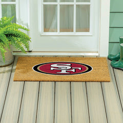 San Francisco 49ers Large Full Color Coir Mat, 36"x24", NFL