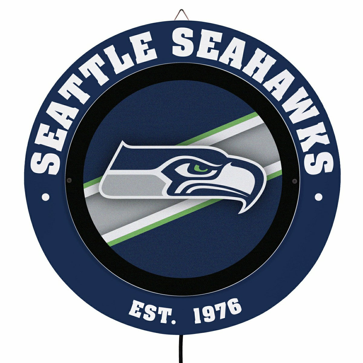 Seattle Seahawks, Metal Lite, Round, NFL