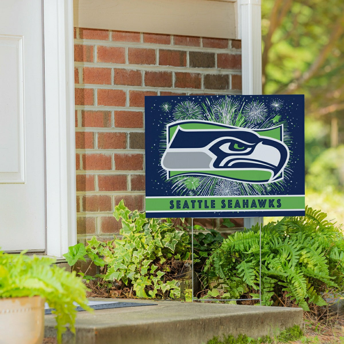 Seattle Seahawks Yard Sign, Patriotic, NFL, Home