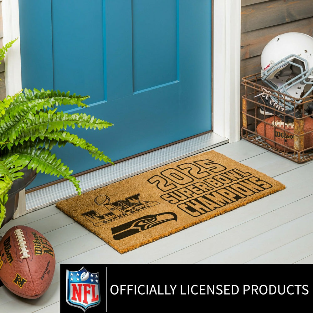 Seattle Seahawks, Super Bowl 60, Champions, Coir Mat, One Color, 28"x , NFL