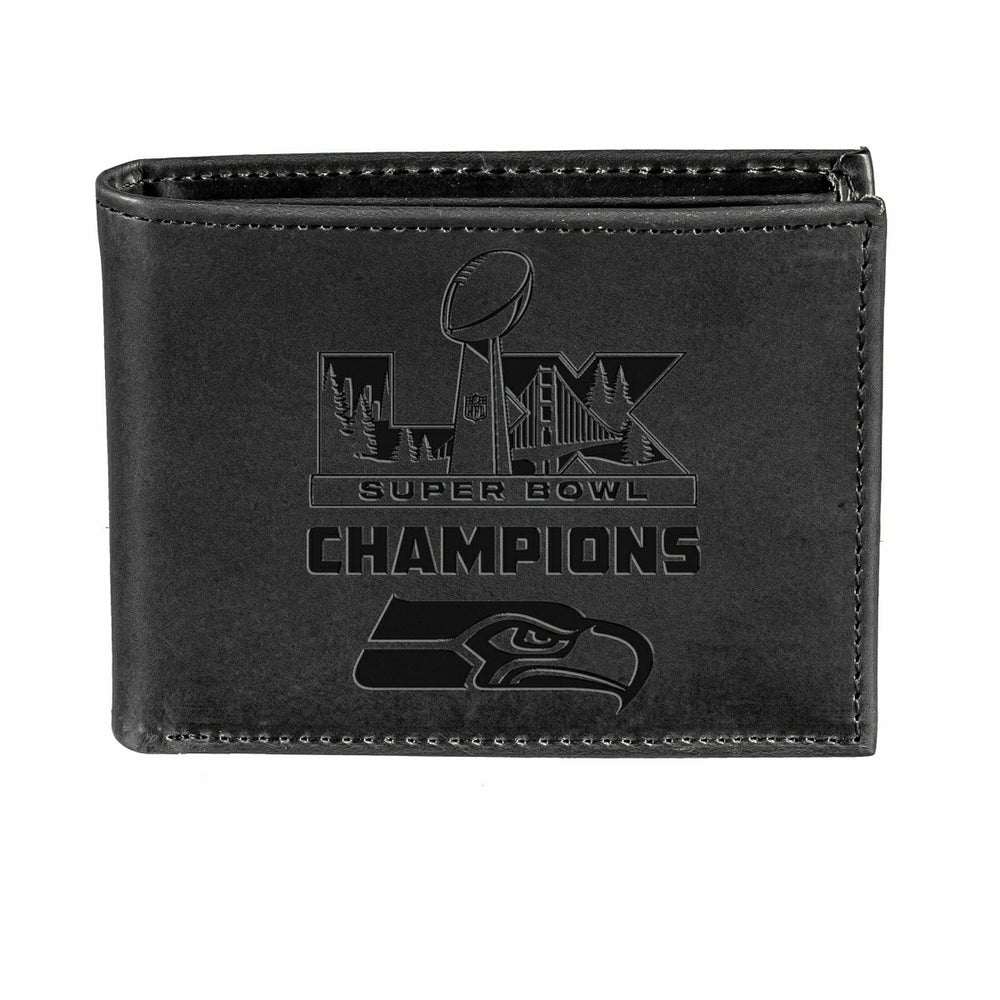 Seattle Seahawks, Super Bowl 60, Wallet, Bi-fold, Black, NFL, Home