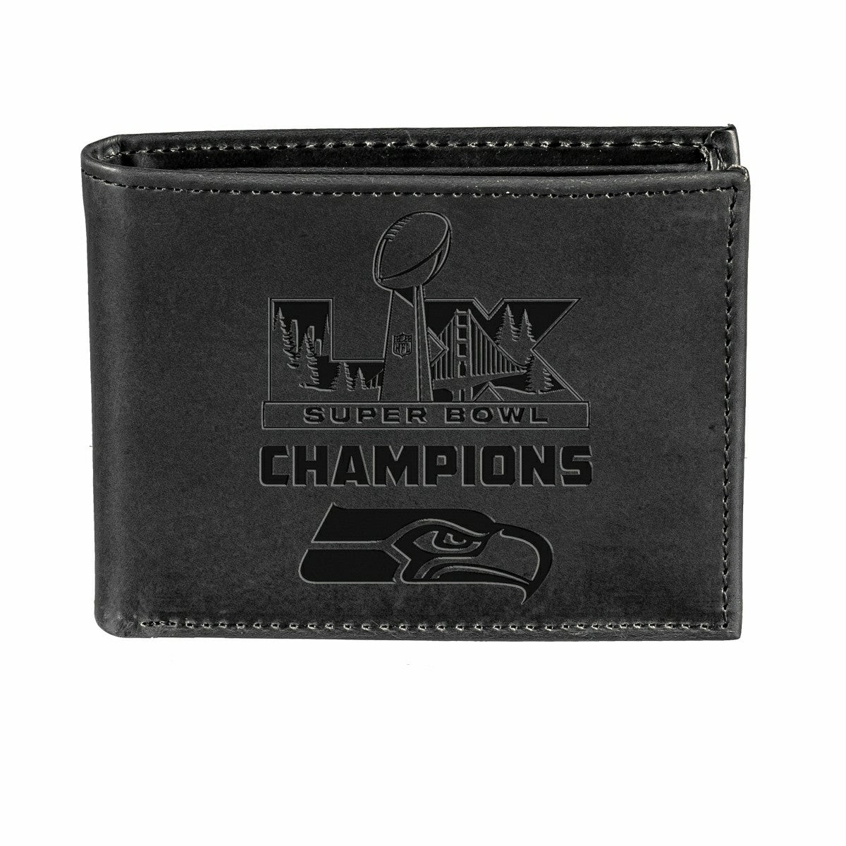 Seattle Seahawks, Super Bowl 60, Wallet, Bi-fold, Black, NFL, Home