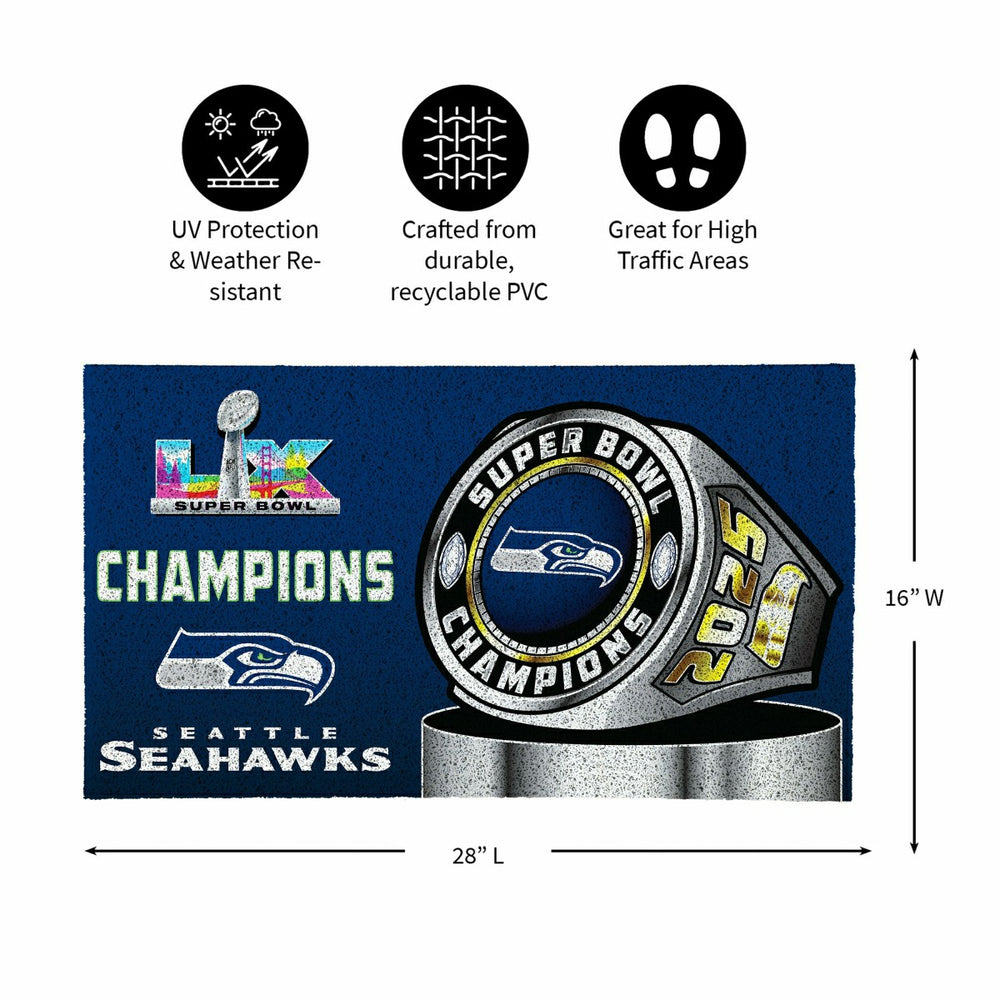 Seattle Seahawks, Super Bowl 60, Ring, Turf Mat, Color, NFL