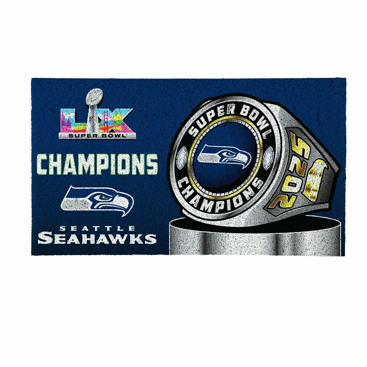 Seattle Seahawks, Super Bowl 60, Ring, Turf Mat, Color, NFL