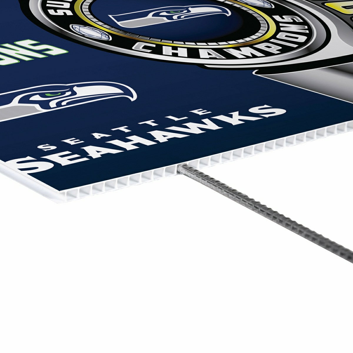 Seattle Seahawks, Super Bowl 60, Ring, Cororplast Yard Sign, NFL, Home