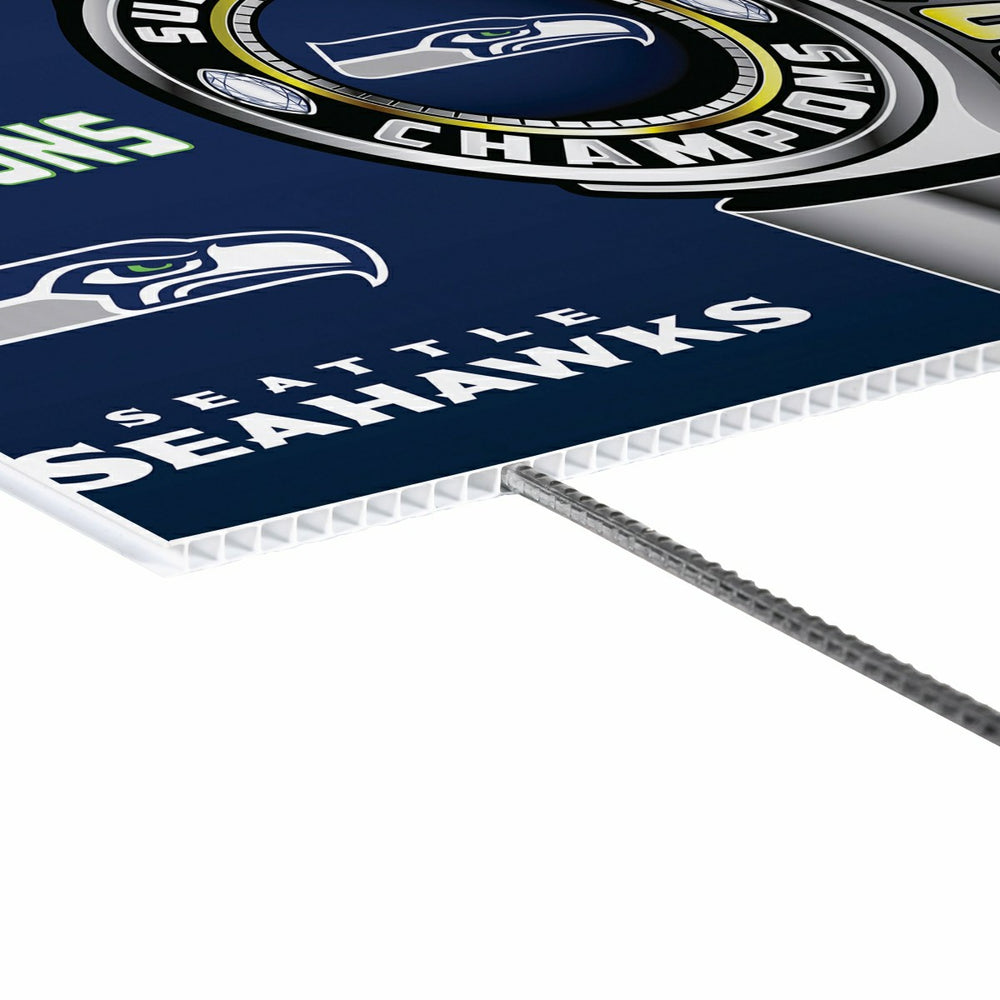 Seattle Seahawks, Super Bowl 60, Ring, Cororplast Yard Sign, NFL, Home