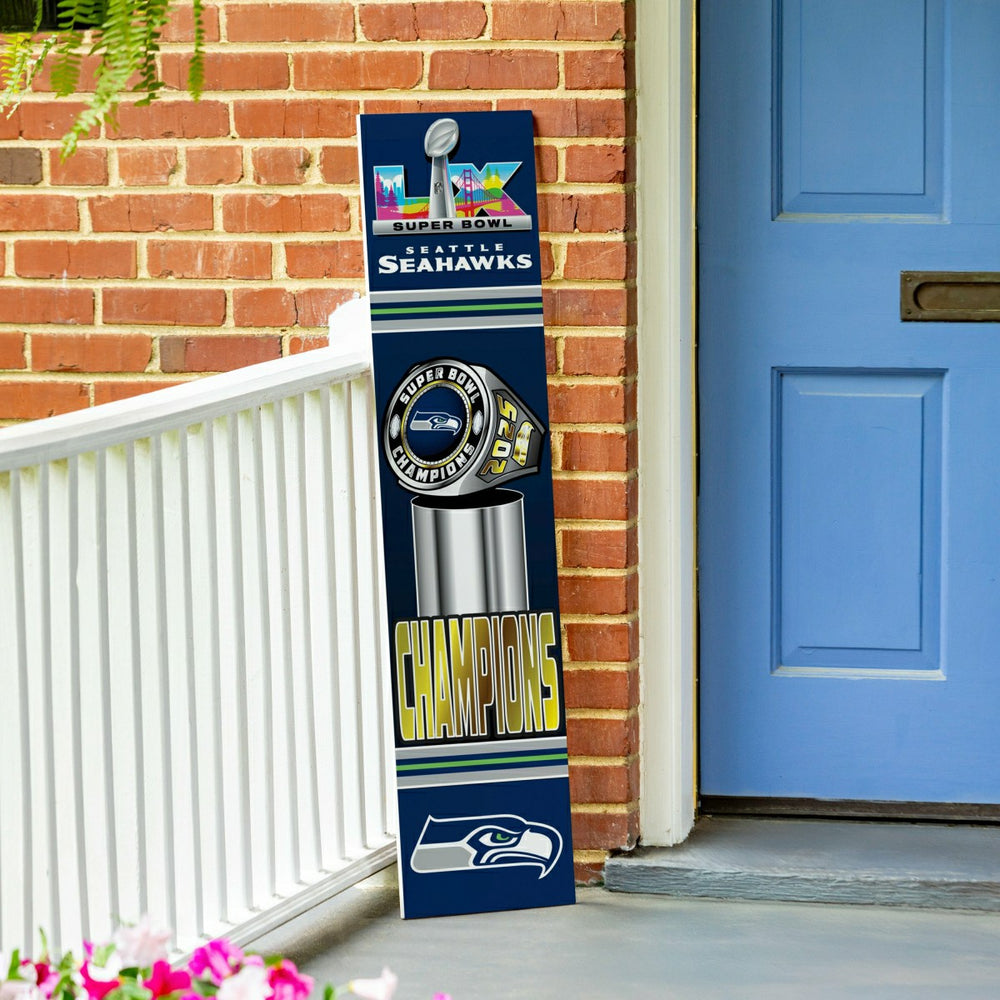 Seattle Seahawks, Super Bowl 60, Ring, Porch Leaner, 46", NFL, Home