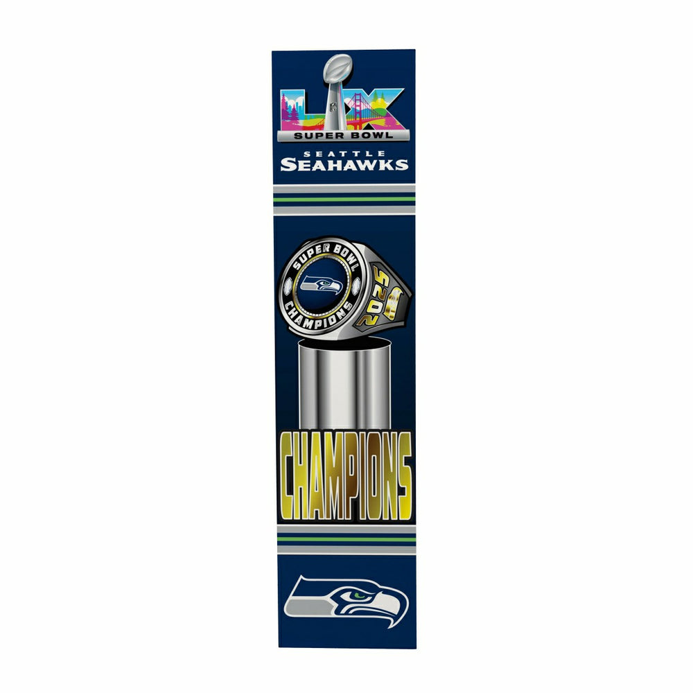 Seattle Seahawks, Super Bowl 60, Ring, Porch Leaner, 46", NFL, Home