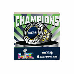 Seattle Seahawks, Super Bowl 60, Ring, Block, 6x6, NFL, Home