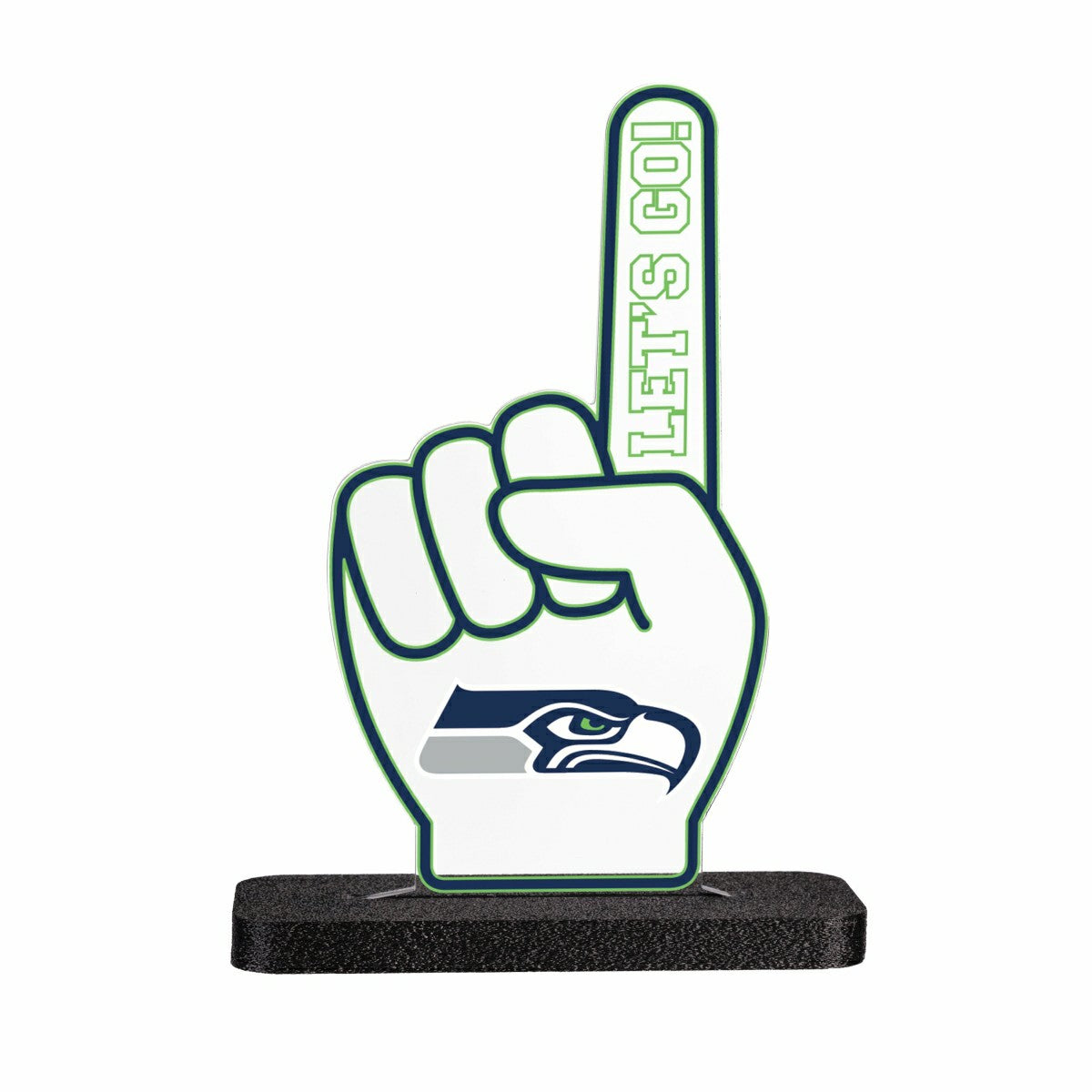 Seattle Seahawks NFL Football Foam Finger Desklite LED Decor, NFL, Home