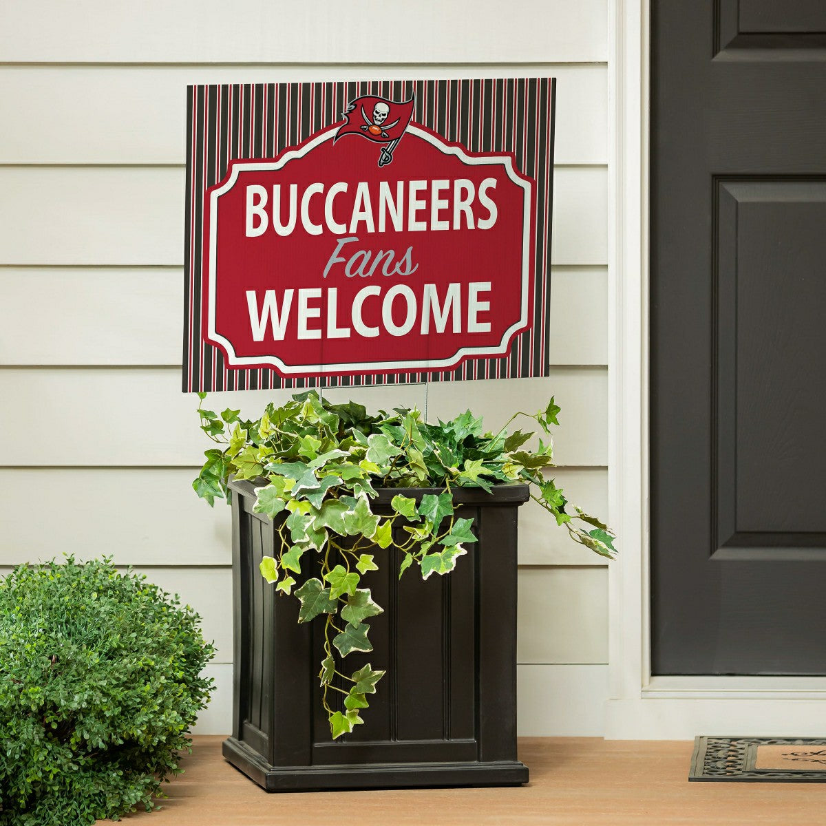 Tampa Bay Buccaneers Coroplast Yard Sign, "Fans Welcome", NFL, Home
