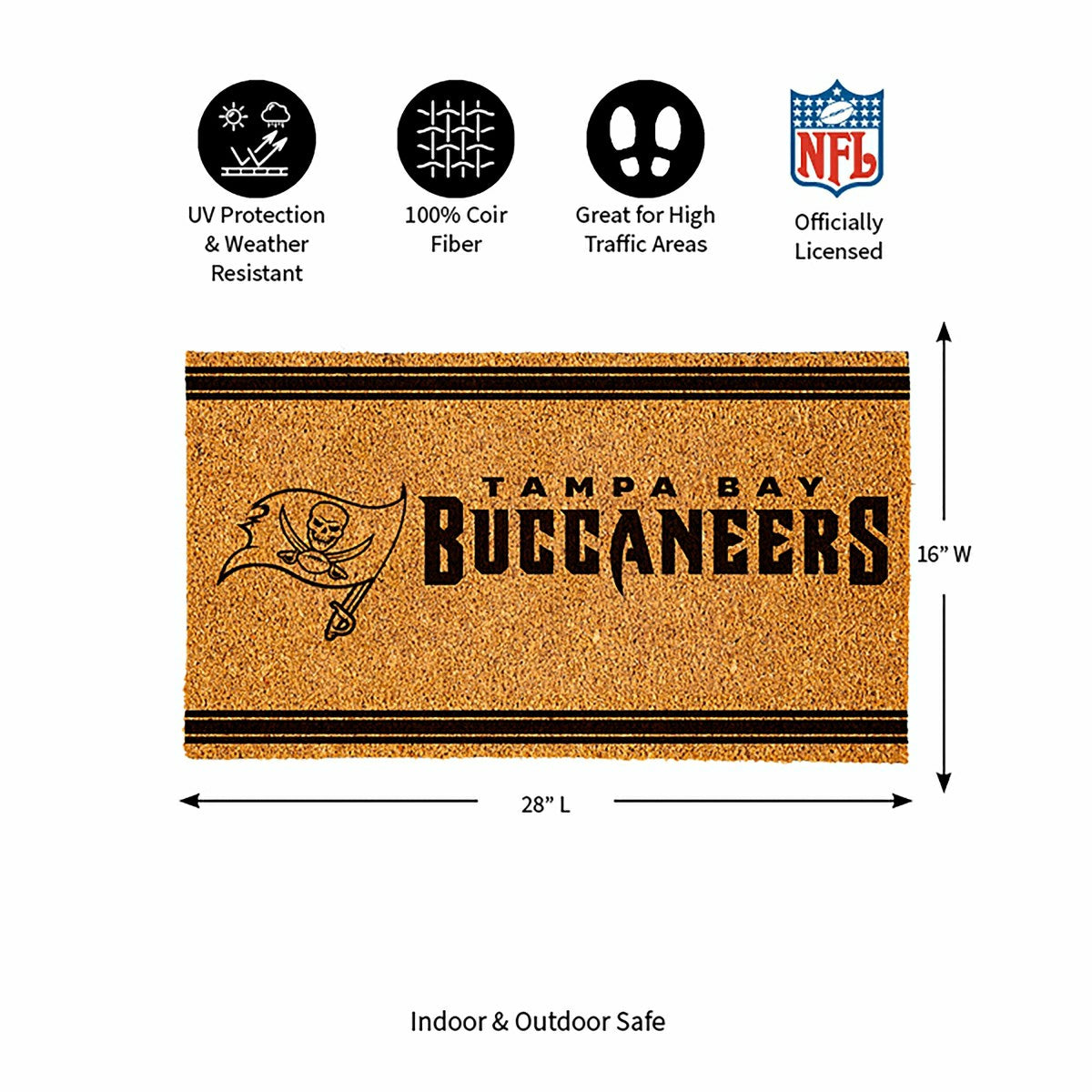 Tampa Bay Buccaneers, Coir Mat 1C, NFL
