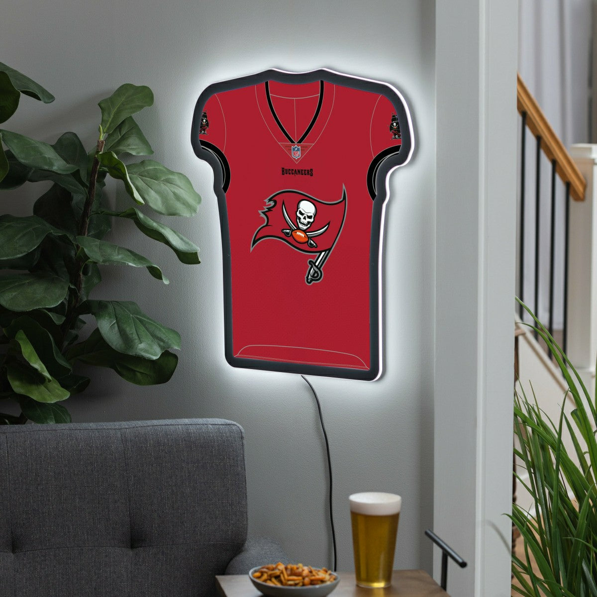 Tampa Bay Buccaneers NFL Football Jersey Edgelite LED Decor, NFL