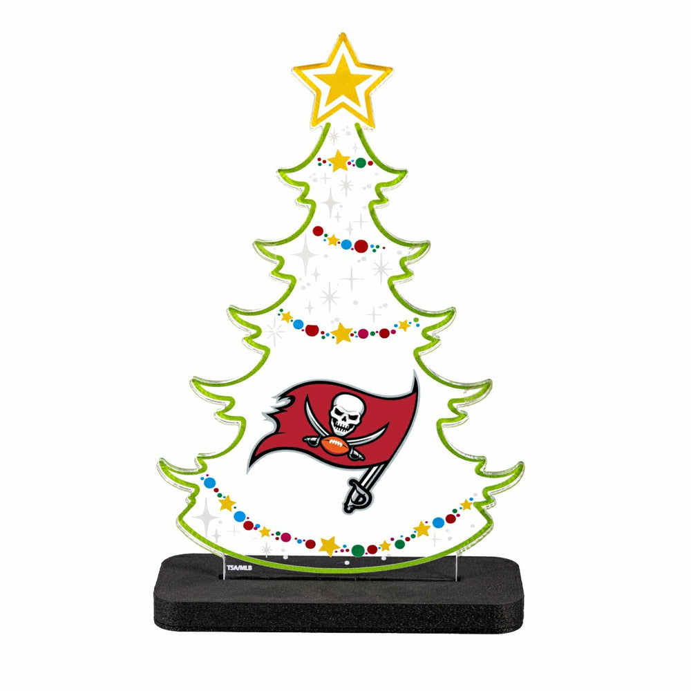 Tampa Bay Buccaneers NFL Football Holiday Tree Desklite LED Decor, NFL, Home