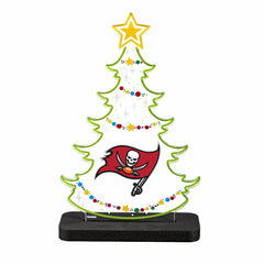 Tampa Bay Buccaneers NFL Football Holiday Tree Desklite LED Decor, NFL, Home