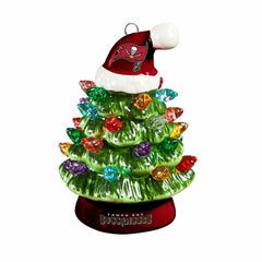 4" Mini LED Tabletop Christmas Tree, Set of 2, Tampa Bay Buccaneers, NFL, Home